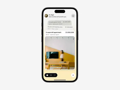 Tailored Apartments App. Concept animation apartment app cards design flat house interface list minimalism mobile recommendations ui ux