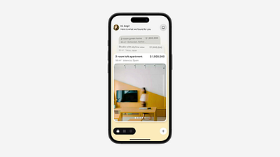 Tailored Apartments App. Concept animation apartment app cards design flat house interface list minimalism mobile recommendations ui ux