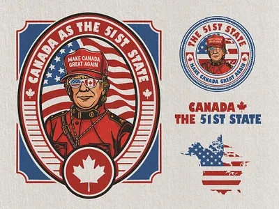 Freedom North Apparel america apparel badge brand branding canada canadian crest donald trump graphic design icon identity illustration logo logo design northwest politics trump