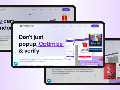 Promolayer – Smart Popups That Convert Without Annoying Users 🚀 conversionoptimization darkui dashboardui ecommerceux figma frontenddesign gamification landingpage leadgeneration marketingtech minimaldesign nocode popupdesign productdesign saas startuptools uiinteraction uiux userexperience webdesign