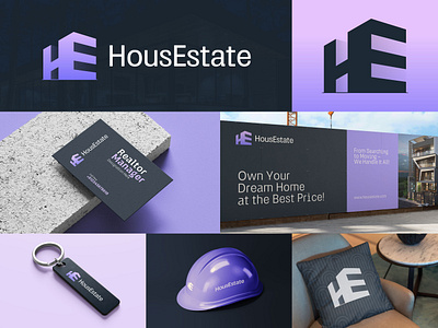 HousEstate Real Estate Logo (Unused) architecture brand design branding building construction corporate design graphic design home house logo logo design logos real estate real estate logo realtor