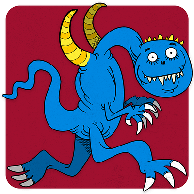 Blue Spirit cartoon child design illustration monster monsterdoodle