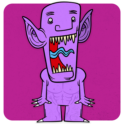 Vamp Gritón cartoon child design illustration monster monsterdoodle