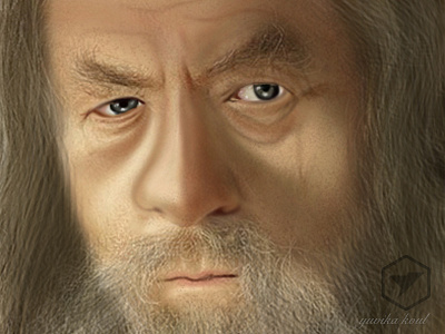 Gandalf digital lor painting