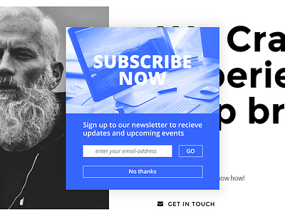 Newsletter Pop Up daily ui design interface minimal newsletter popup simple ui ux website
