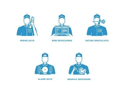 IT Specialists 2 icons specialist