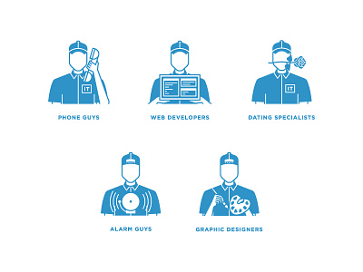IT Specialists 2 icons specialist