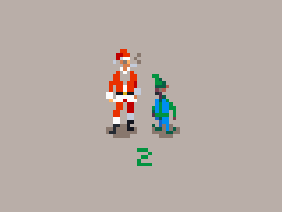 Pixel Advent Calendar #2 advent calendar bad santa pixel art