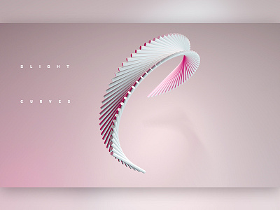 Slight Curves 3d abstract art cinema4d curve design digital digital art experiment geometry illustration sketch