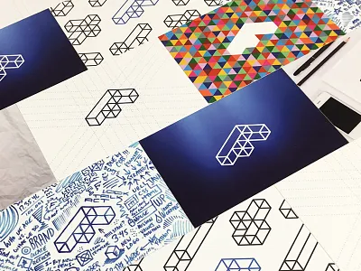 Fathom Business Cards business cards design graphic design illustration moo cards