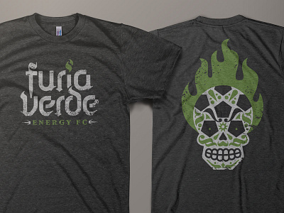 Furia Verde illustration shirt soccer sports typography