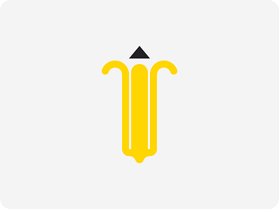 Pencil + Banana banana logo logo concept logo design pencil