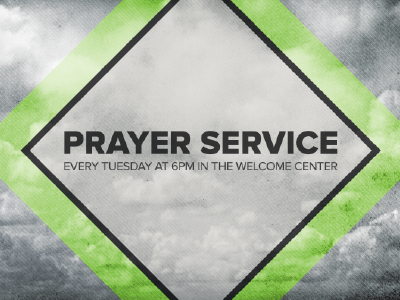 Prayer Service announcement church clouds diamond prayer service slide welcome