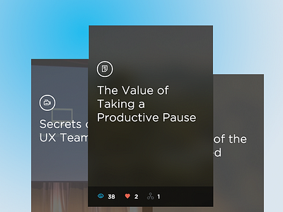 Introducing Smart Cards articles cards content reading ui ux video