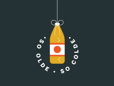 Olde E 40oz beer birthday bottle bubbles label lettering olde english