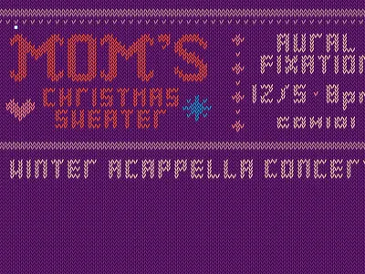 Sweater Letters! illustrator knit lettering sweater