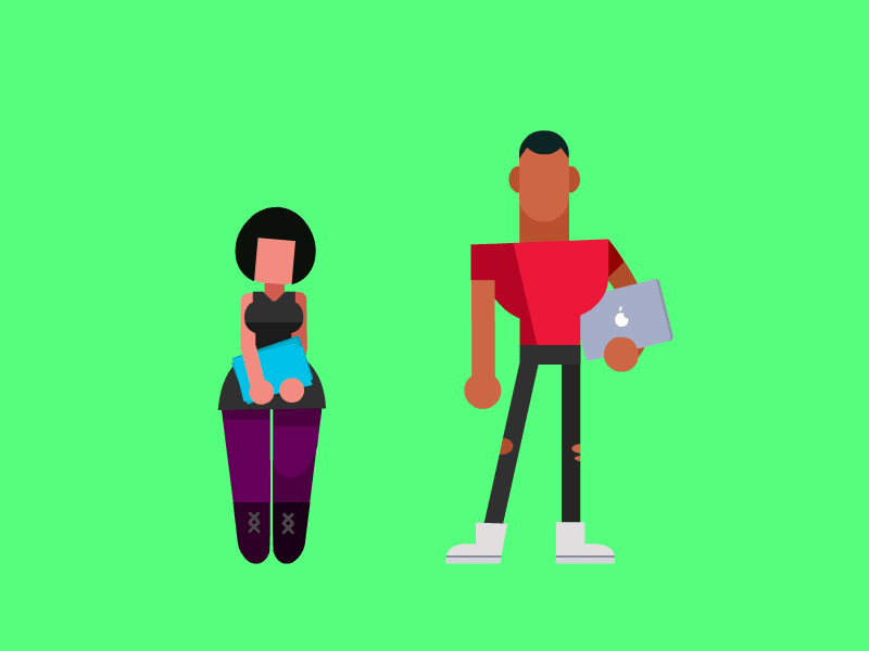 Pumika People #3 animation designer gif laptop ux