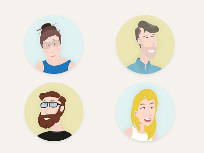 Tribu characters ilustration soft tribu
