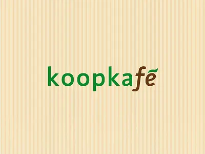 Koopkafé – logotype branding caffee design drink green logo logotype simple typo typography