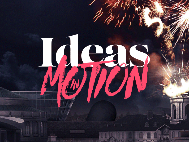 "Ideas in Motion" - New Website coming soon! animation blue bretagne brittany design gif gweno intro motion pink projects website