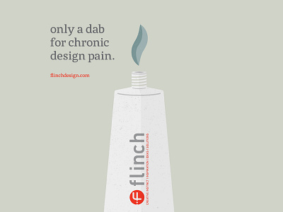 For chronic design pain ad advertisement clever design flat illustration minimal pain pills red