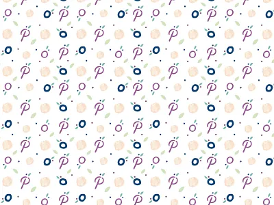 Plum Good Yoga Pattern blue cute navy p pattern plum purple yoga