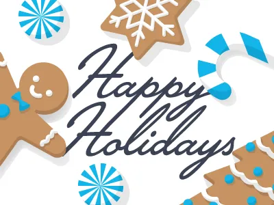 Happy Holidays candy candy cane cookies gingerbread man happy holidays