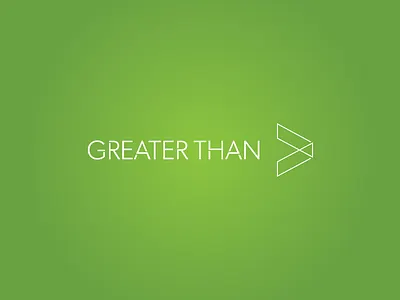 Greater Than Logo abstract health icon illusion logo mark medical simple vector