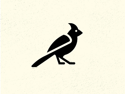 Put a bird on it. bird cardinal icon logo mark stamp