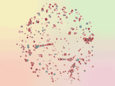 Pop Pop ae c4d cinema4d gif loop x particles