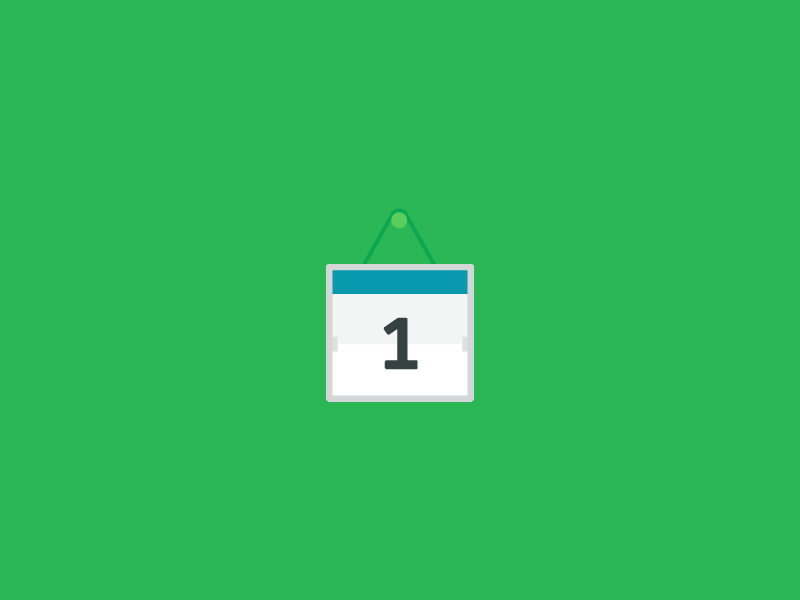 Publishing Calendar Animation after effects animation calendar flat illustration message publish social