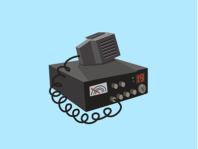 CR Radio illustration vector