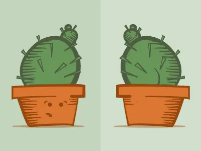 But, why so sad? cactus emojis illustration succulent