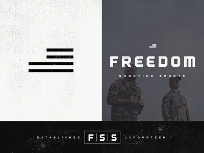 Freedom Shooting Sports Rebrand american archery branding dark flag hunting lifestyle logoh minimalist outdoor rough rugged