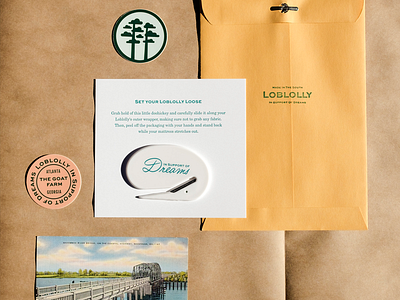 Loblolly Kit branding collateral mattress sticker