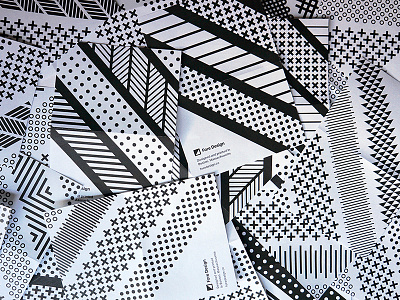 Options cards geometric pattern