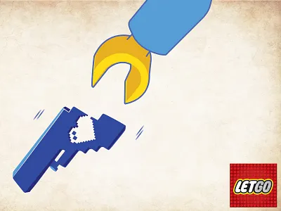 Let go gun illustration stop violence