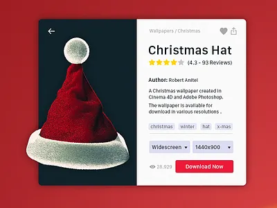 Christmas Hat card christmas download free freebie holidays product santa snow wallpaper winter xmas