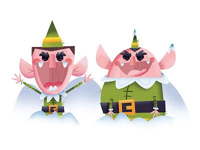 naughty elf carlo carlo beranek christmas elf illustration