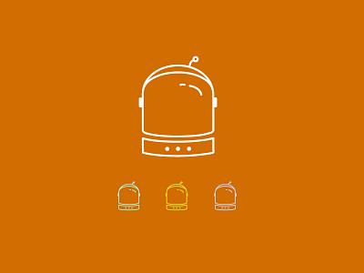 Astronaut Helmet astronaut branding helmet icon illustration space