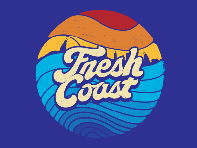 Fresh Coast beach coast fresh funky retro sunset surf vintage