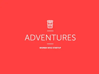 Adventures adventure backpack climbing icon illustration logo startup