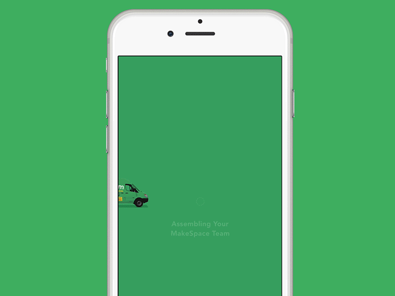 Loading Screen animation app ios loading screen storage truck ui