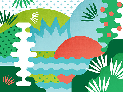 Weird abstract color illustrator shape vector
