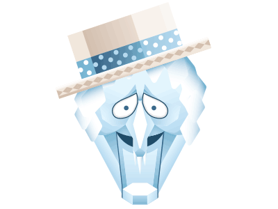 I'm Too Much: Snow Miser illustration snow miser texture vector