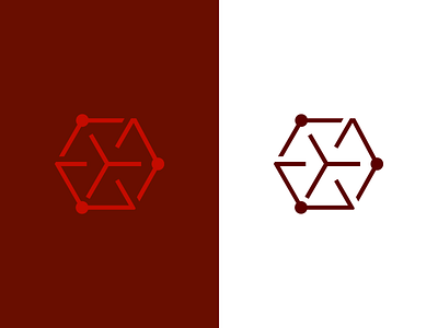 interlaced structure or pattern branding corporate branding cube identity symbol vector
