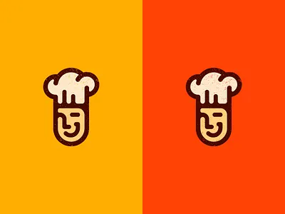 Chef Logo chef cook culinary face icon identity logo tsanev