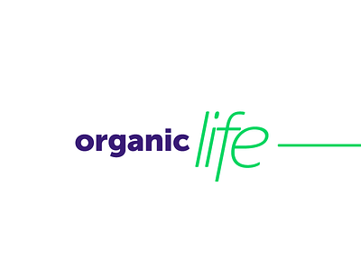 Organic Life health identity logo logotype organic