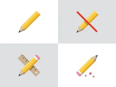 Pencil icon variations edit icon pencil ruler