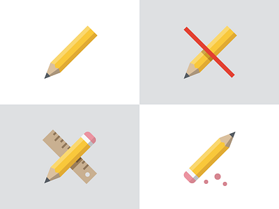 Pencil icon variations edit icon pencil ruler